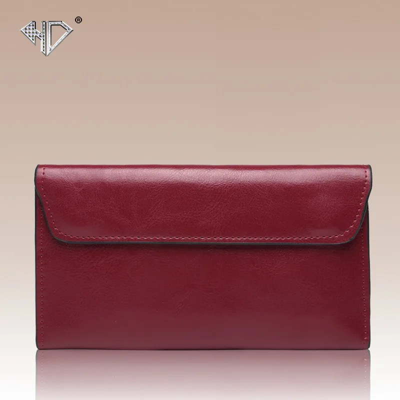 

New Design Fashion Leather Women Lady Purse Long Burgundy Wine Red Coin Case Cell Mobile Iphone Handy Clutch Bag Wallet Quality
