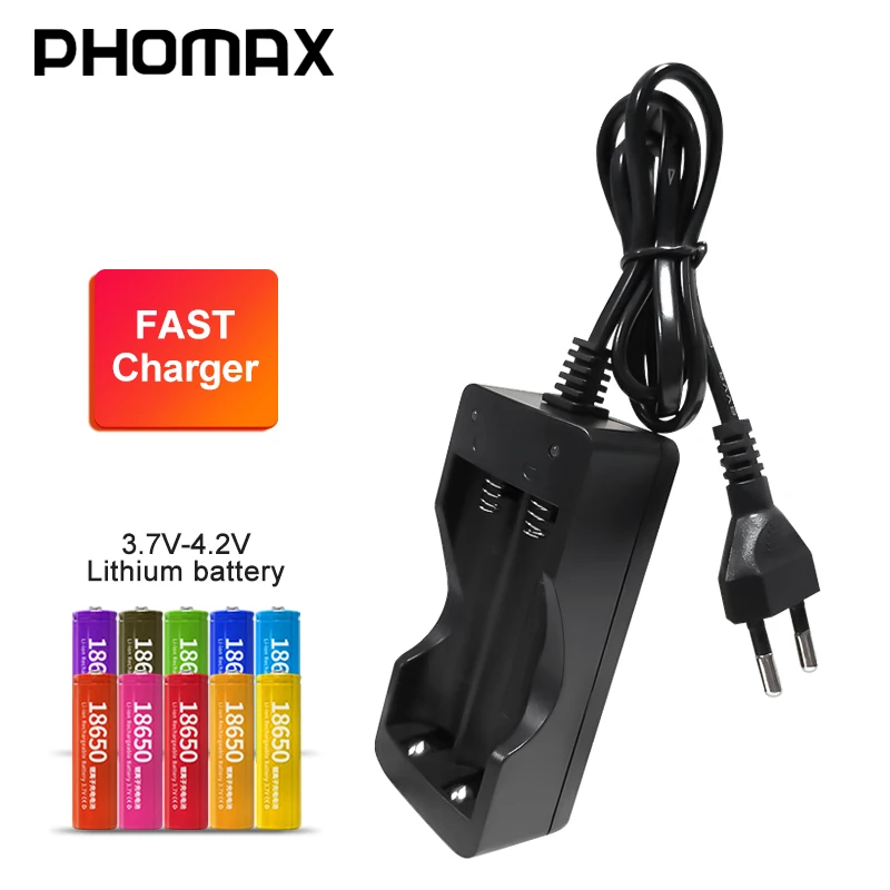 Зарядное устройство PHOMAX LA201 с двумя слотами 4 2 в 18650 светодиодный дисплей|Зарядные