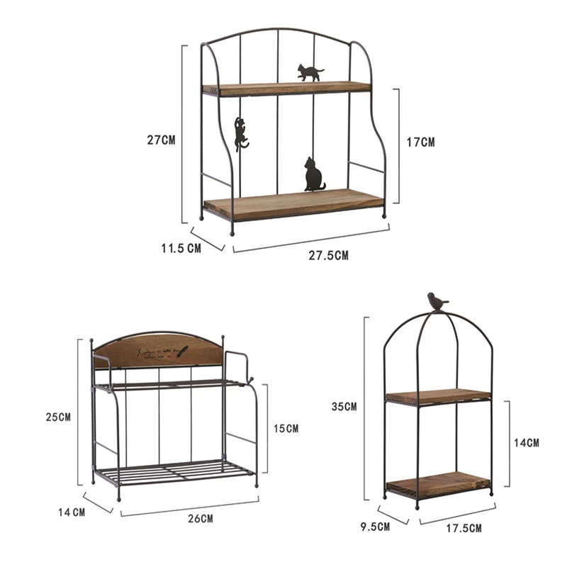 Стеллаж для хранения косметики из кованого железа настольный держатель духов