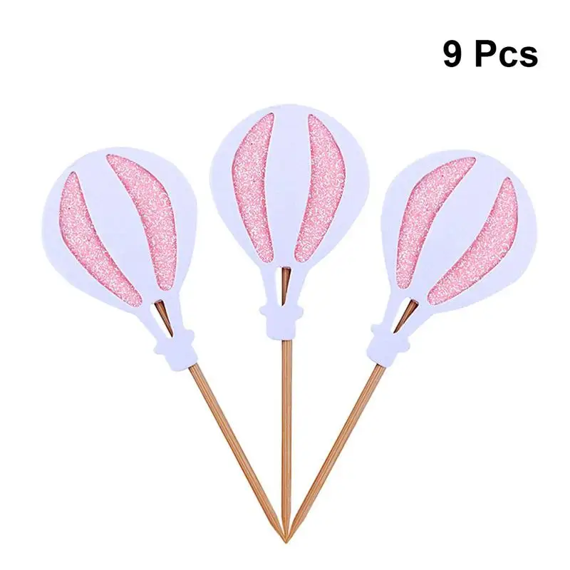 9 шт. блестящая вставка для торта выбор топпер топперы кекса милые воздушные шары