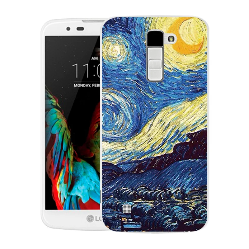 Мягкий силиконовый чехол для LG K10 LTE K420N K430 K430ds F670 телефона Модный с принтом |
