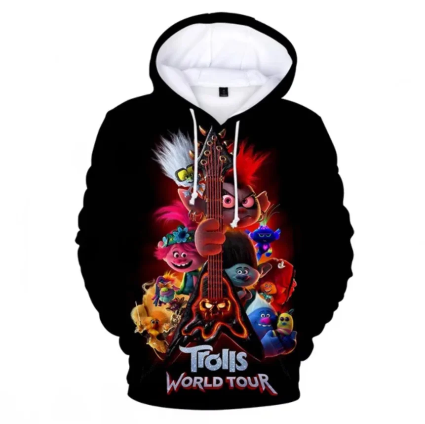 

Популярные мужские/женские толстовки 2021 толстовки с капюшоном с изображением троллей 2 модные Необычные спортивные толстовки с мультяшным ...