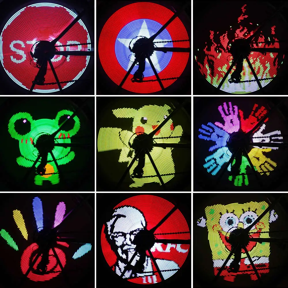 Беспроводной велосипедный светильник на спицу 128 светодиодов|Велосипедная фара|