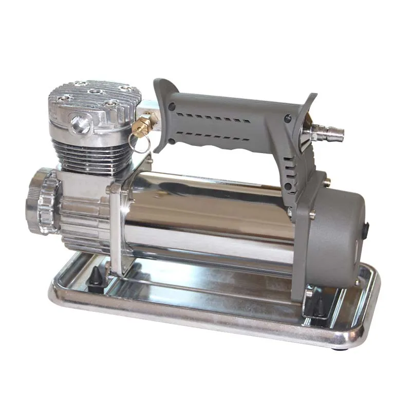 Single cyliner Портативный супер поток автомобильных шин насос DC 12 В 150PSI металлический автомобиль авто электрический насос воздушный компрессор двойной цилиндр - Название цвета: Single cyliner