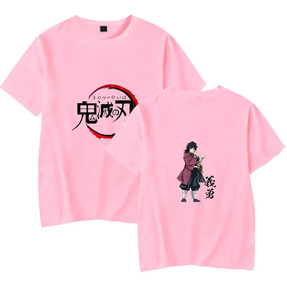 

Printed T-Shirt 2020 Summer Men's/Women's Shirt Loose Round Neck Neck Harajuku Top Japanese Anime Ghost Fire