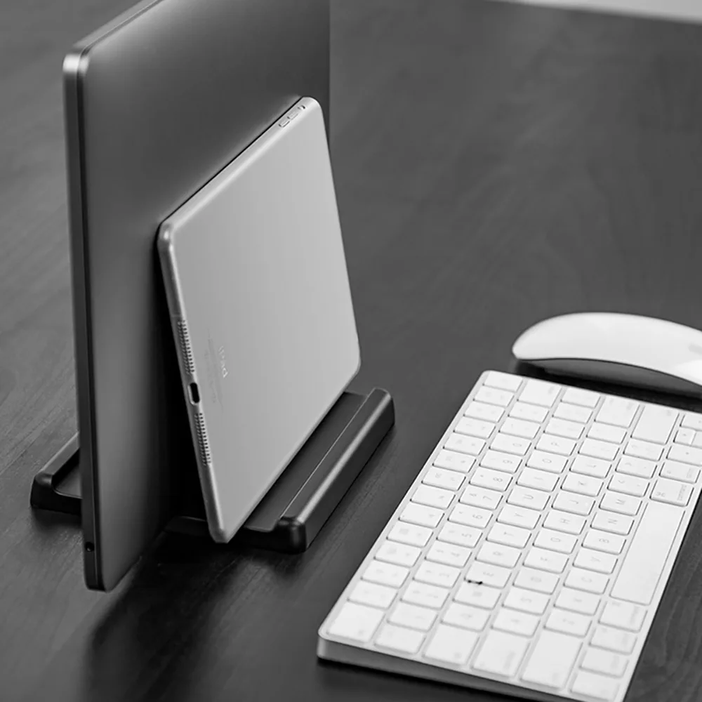 Вертикальная настольная подставка для ноутбука регулируемая двойная