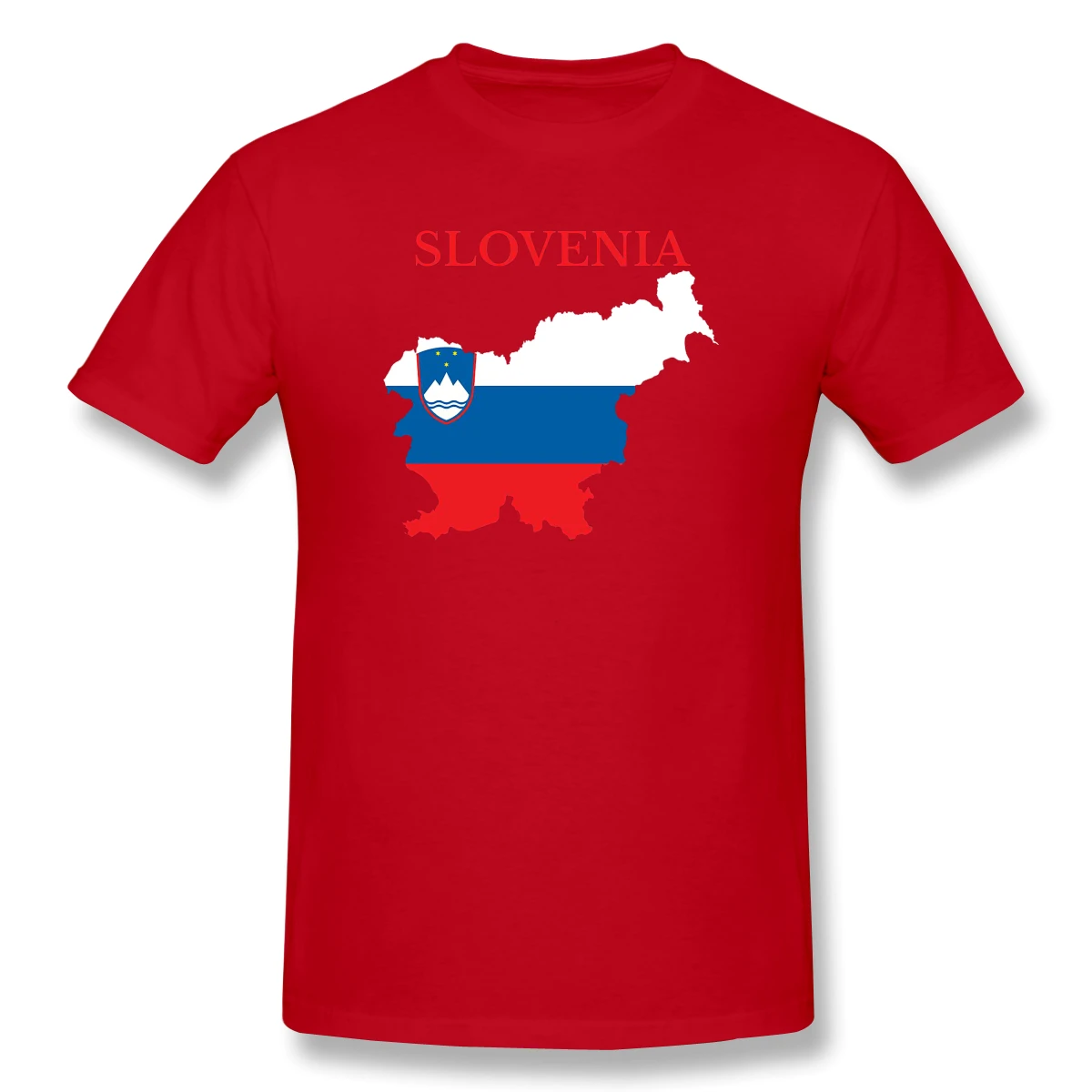 

Slovenia Map Flag Humor Graphic Men's Basic Short Sleeve T-Shirt R282 Tops Tees European Size