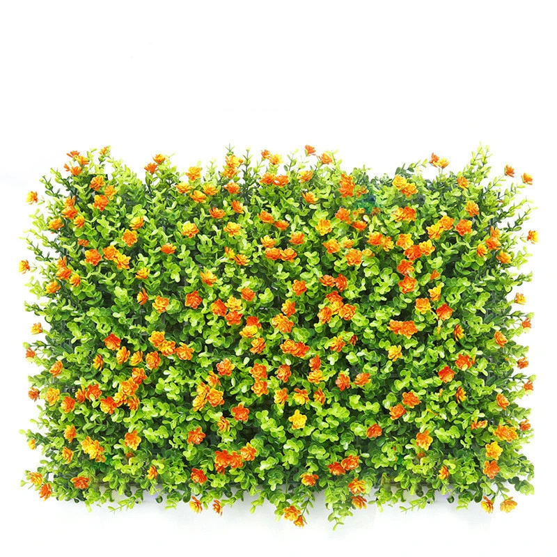 

Simulation green plant wall plastic artificial flower turf wall decoration green lawn floral background plant wall