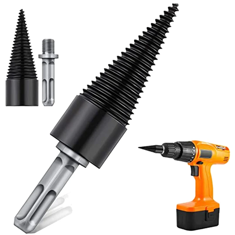 

Wood Splitter Drill Bit Removable, Portable Wood Cutting Tool, Suitable for Hand Drill Wood Cutting Supplies