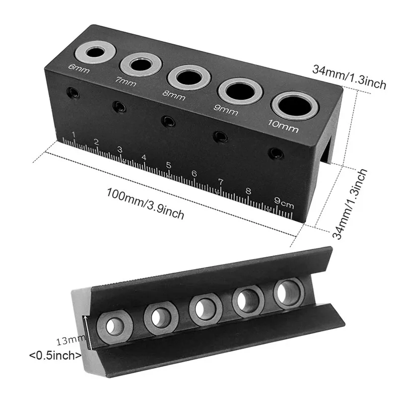 Деревообрабатывающий прямой угол направляющий 90 градусов Алюминиевый Карманный
