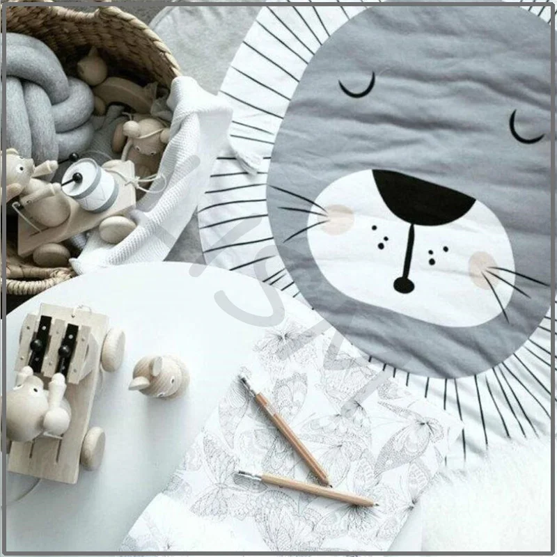 Детский коврик с рисунками из мультфильма «спелен маттен» Ronde Tapijt Peuter Kids Kruipen Deken Speelgoed коврик Kinderkamer Декор фото-реквизиты