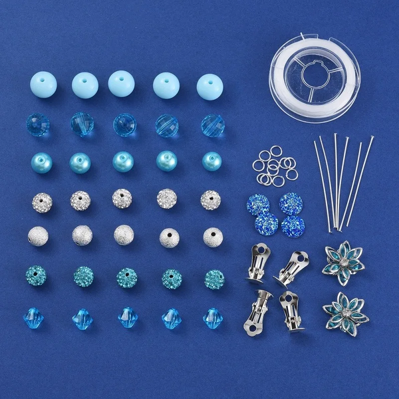 

Fairy Tale Theme Jewelry Making Kit DIY Jewelry Set with Acrylic/Resin Cabochons Glass Pearl/Polymer Clay Beads Elastic Thread