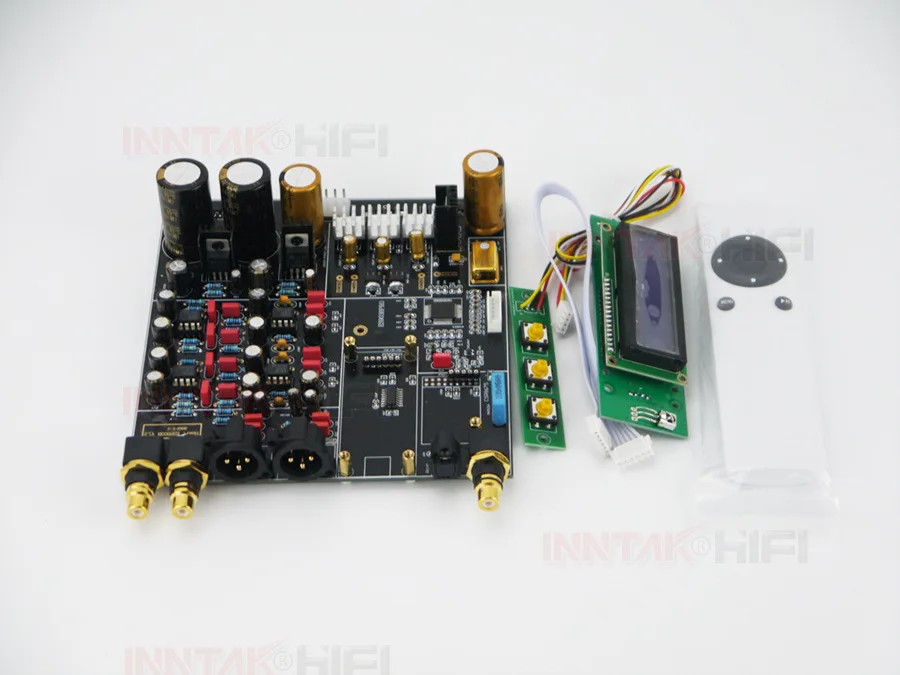 Собранный Hi-Fi ES9018 ES9028PRO ES9038PRO 32bit 384K DSD DOP DAC Bboard W/пульт дистанционного управления/дополнительный XMOS/amanero USB вход