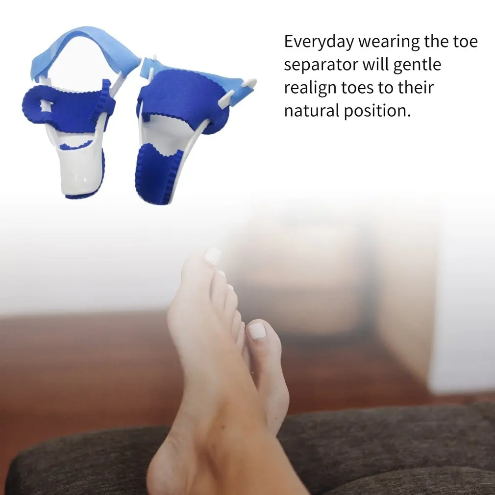 

1 Pair Universal Night Use Big Toe Bunion Device Splint Straightener Hallux Valgus Pro Braces Toe Correction Separator