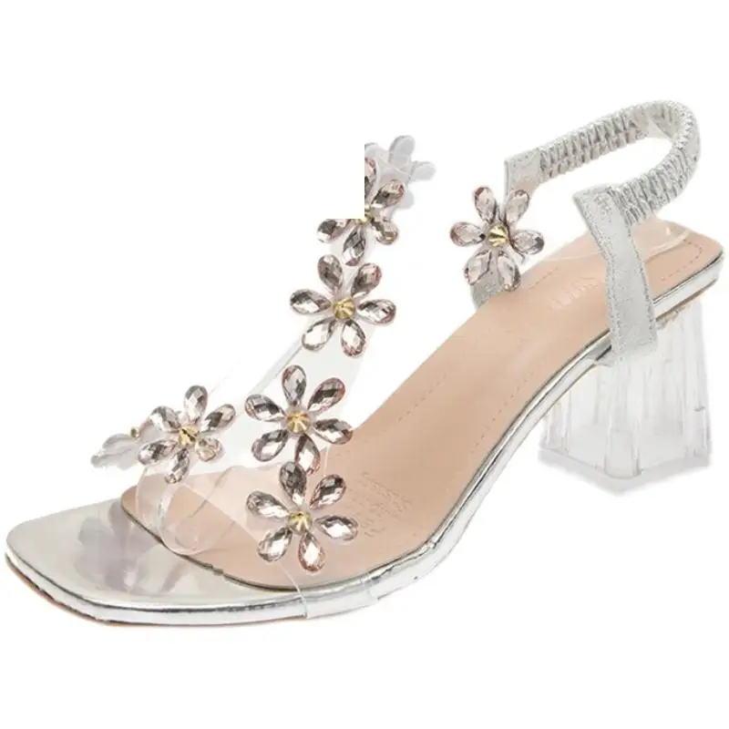 

2021 Summer All-Match Black Platform Sandals Suit Female Beige Clear Heels Sale Of Women's Shoes Espadrilles Nude Fashion Block