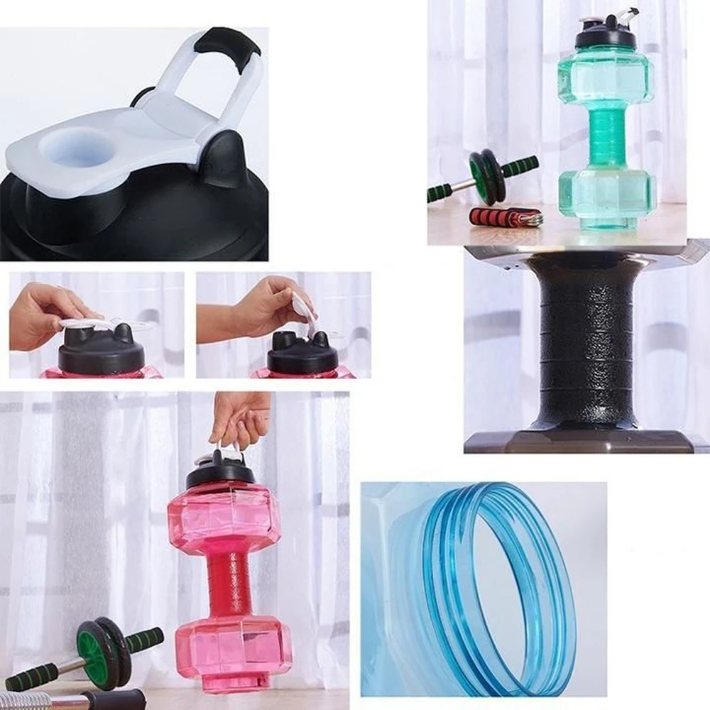 1 5 л водные гантели пластиковая большая Спортивная бутылка для тренажерного зала