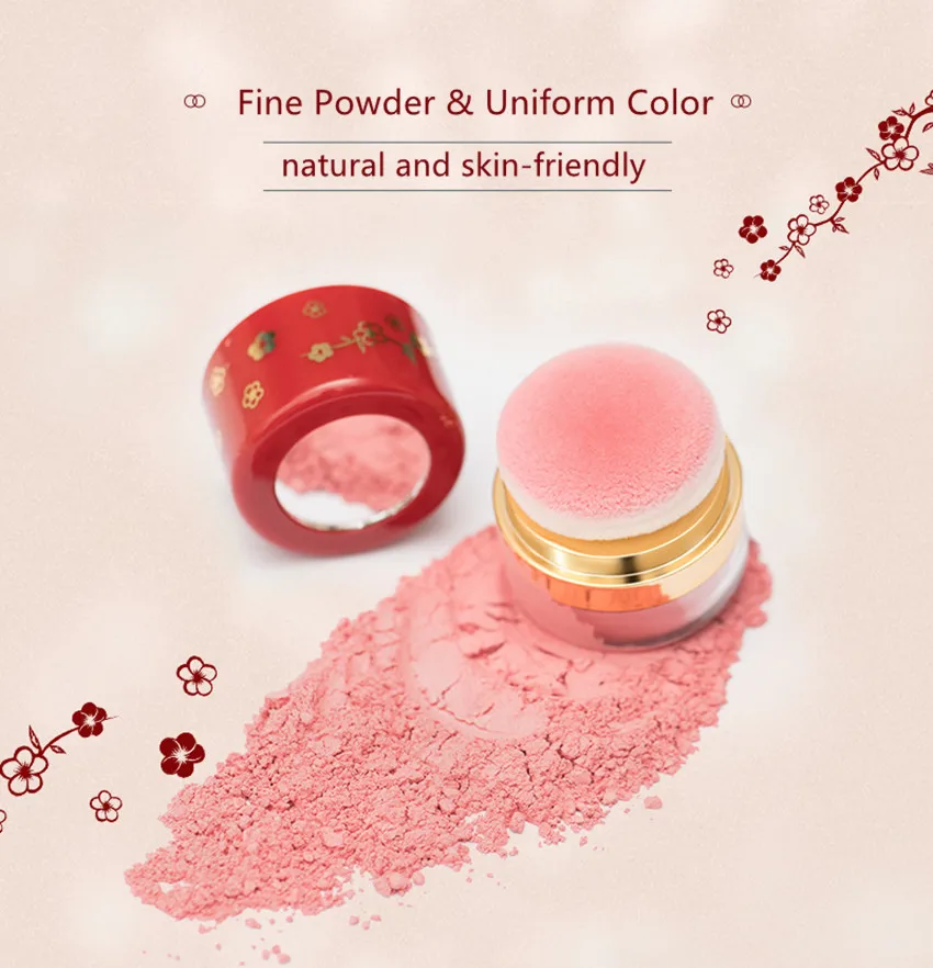 Blusher Powder Natural Cheek Rouge Face Powder Nude Makeup Brightening Complexion Repair Moisturizing Nourishing