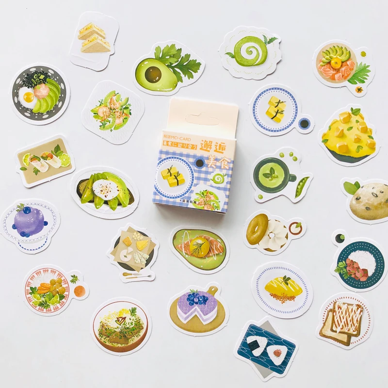 46 шт./кор. вкусный авокадо еды сэндвич DIY декоративные наклейки