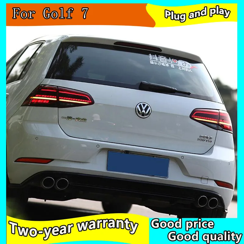 Car Styling for VW Golf 7 7.5 Taillight 2013-2018 MK7 MK7.5 LED Rear Lamp DRL+Brake+Park+Dynamic Signal+Reversing light | Автомобили и