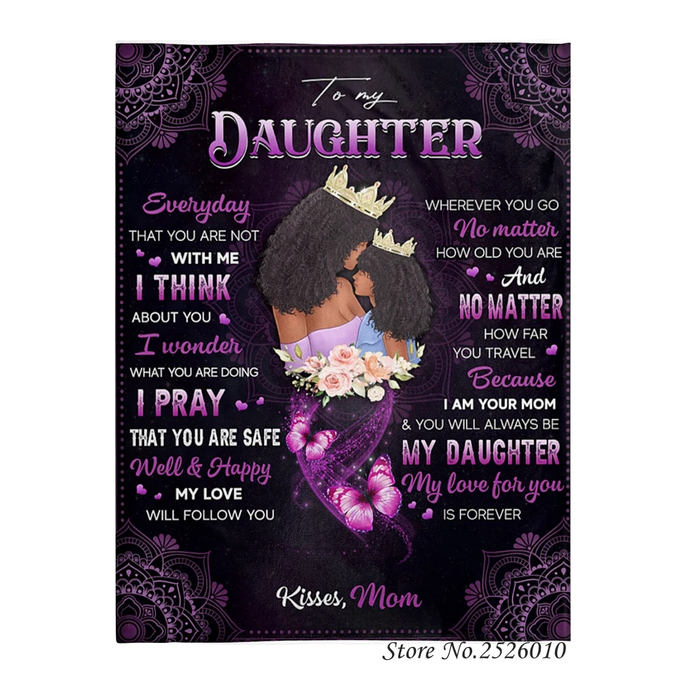 

Плед с надписью моей дочери, 3D бархатное плюшевое одеяло, покрывало для девочек, шерпа, покрывало на диван, покрывало для путешествий 12