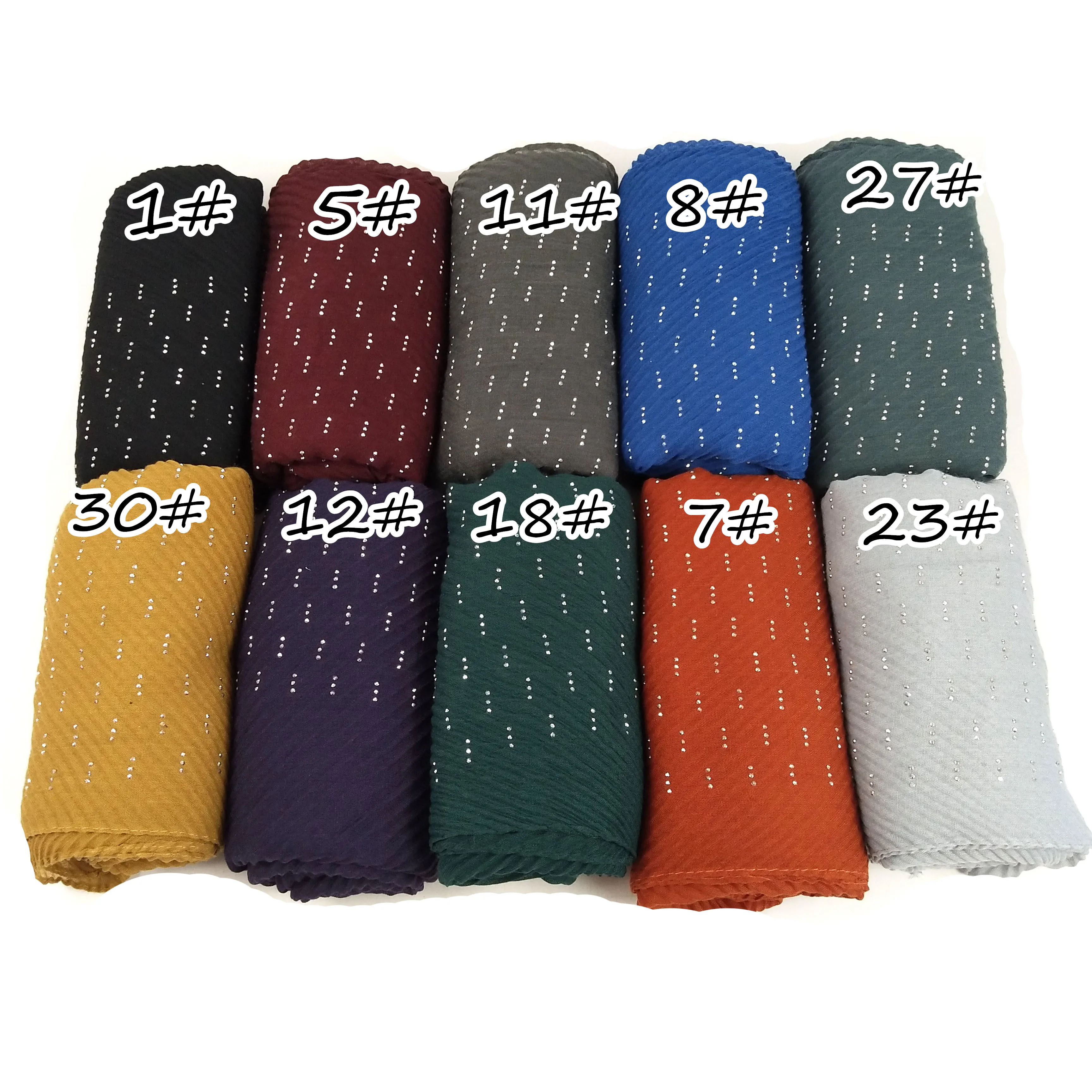 D1 ромбовидная гладкая морщинистая накидка из хлопка и вискозы длинная шаль шарф