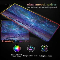 star sky dream led illumination mouse pad rgb computer mat large mousepad for desk laptop notebook gaming mouse pad multi size