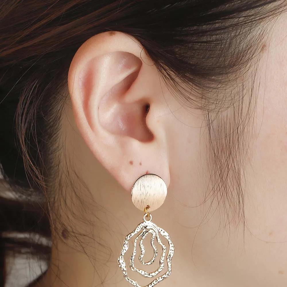 Женские серьги подвески с Круглым Диском|Серьги-подвески| |