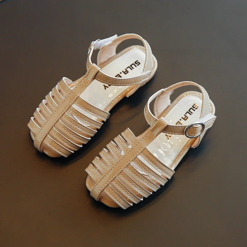

Girls Sandals 2021 Summer New Little Girl Fashion Roman Shoes Children's Princess Shoes Soft Soles Single Shoes