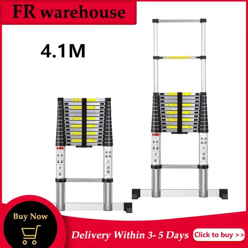 

4,1 м Φ 14-ступенчатая портативная многофункциональная алюминиевая телескопическая лестница, высокая телескопическая лестница, Ступенчатая ...