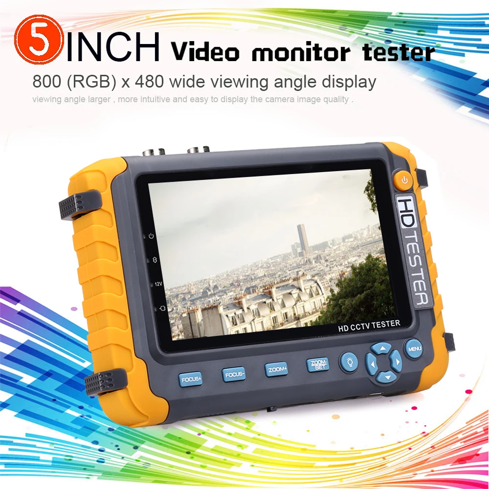 Камера монитор 1080P 5MP 4MP AHD cctv тестер камера безопасности 5 дюймов ЖК приставка UTP