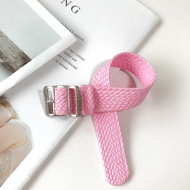 Nylon Nato Strap For Perlon Woven Watch Band High Qualities Fashion 20mm 22mm Watch Strap Black/Red Color Replacement Watch Band