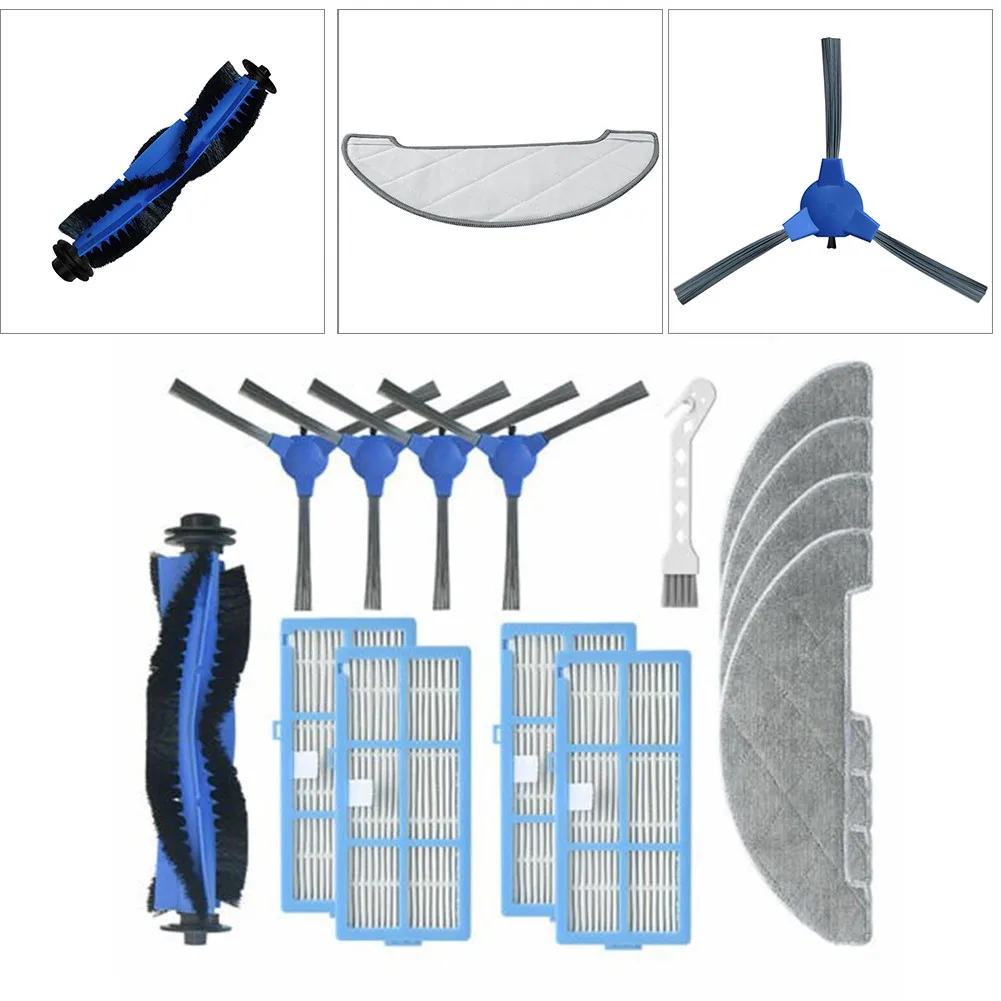 

For Proscenic 850T Vacuum Cleaner Main Side Brush Filter Mop Cloth Spare Parts Vacuum Cleaner Replacement Tools For Home