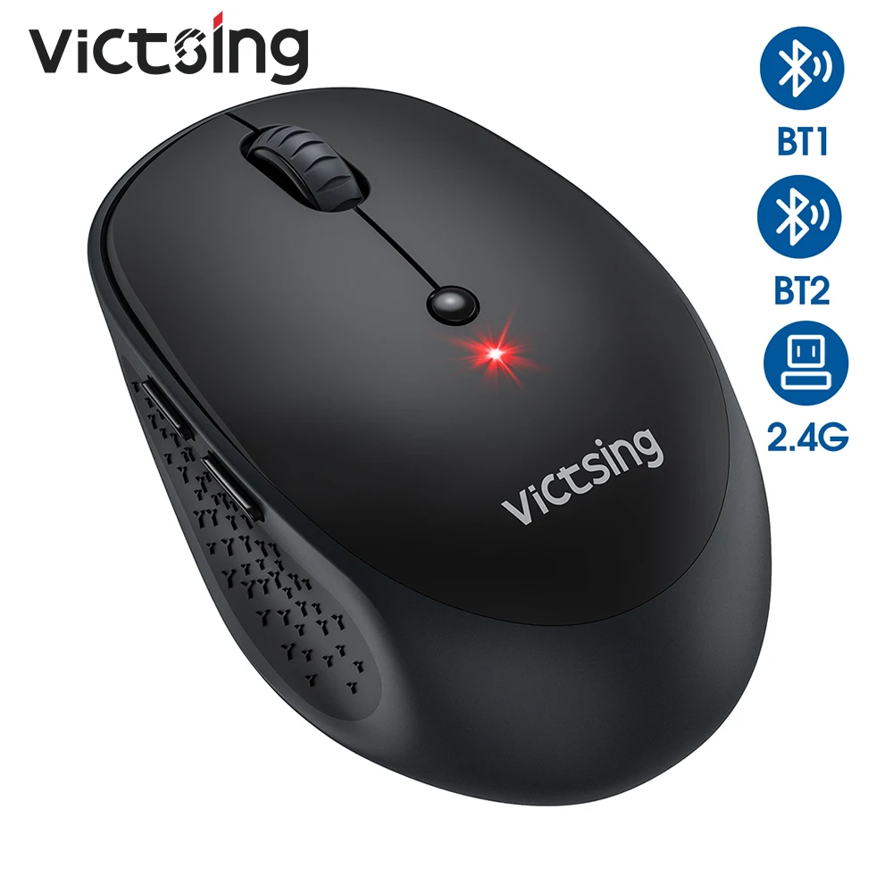 VicTsing PC254 Bluetooth Мышь 3 режима Беспроводной бесшумный компьютер 2400 Точек на дюйм