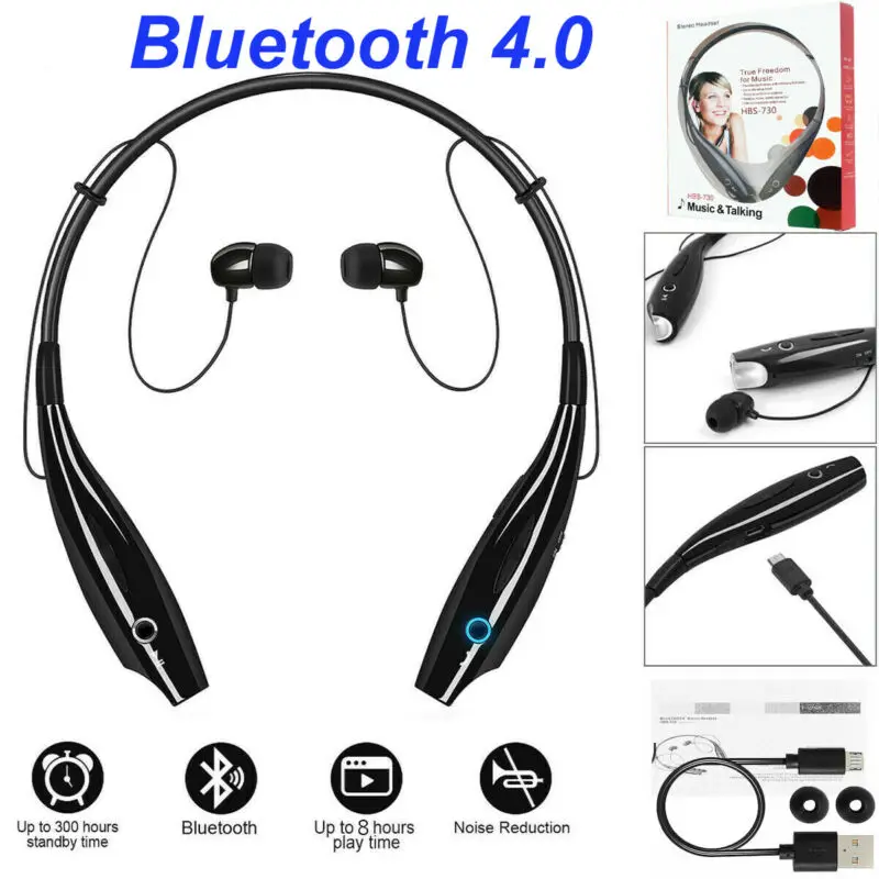 

Hot Sale Wireless Neckband Earphones with Microphone Bluetooth 4.0 In-Ear Earphones Earbud