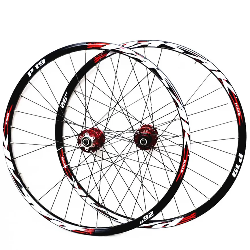 

PASAK MTB Mountain Bike 26/27.5/29inch Bicycle Wheelset Sealed Bearings Alloy Hub Wheels Disc Brake 32H Rims