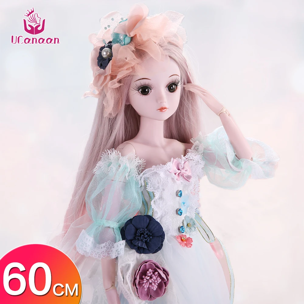 UCanaan 19 шаровых суставов BJD SD кукла с одеждой наряд обувь парик Макияж волос для