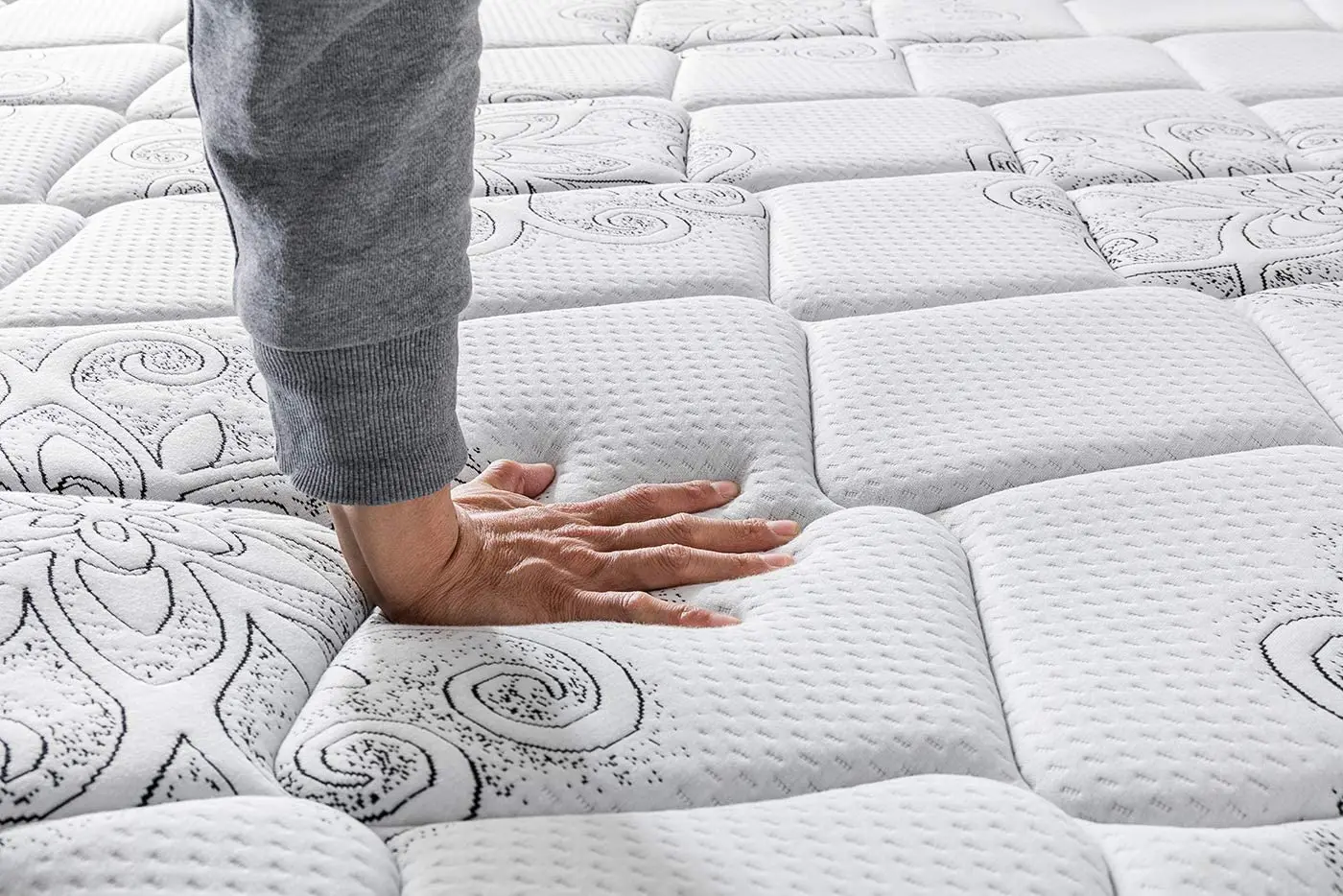 

27cm Medium Thick Double Mattress Super King Size Breathable Bed Pad Memory Foam Latex Mat Spring Cushion Home Bedroom Hotel