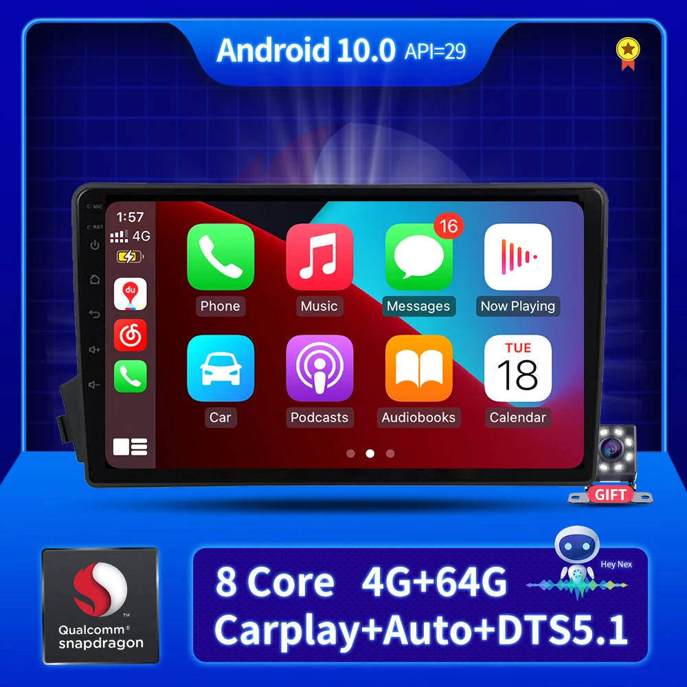 

Android 10 For SsangYong Actyon 2005-2011 Android Auto 4G WIFI Carplay Car Radio Multimedia GPS Navigation Voice control Player