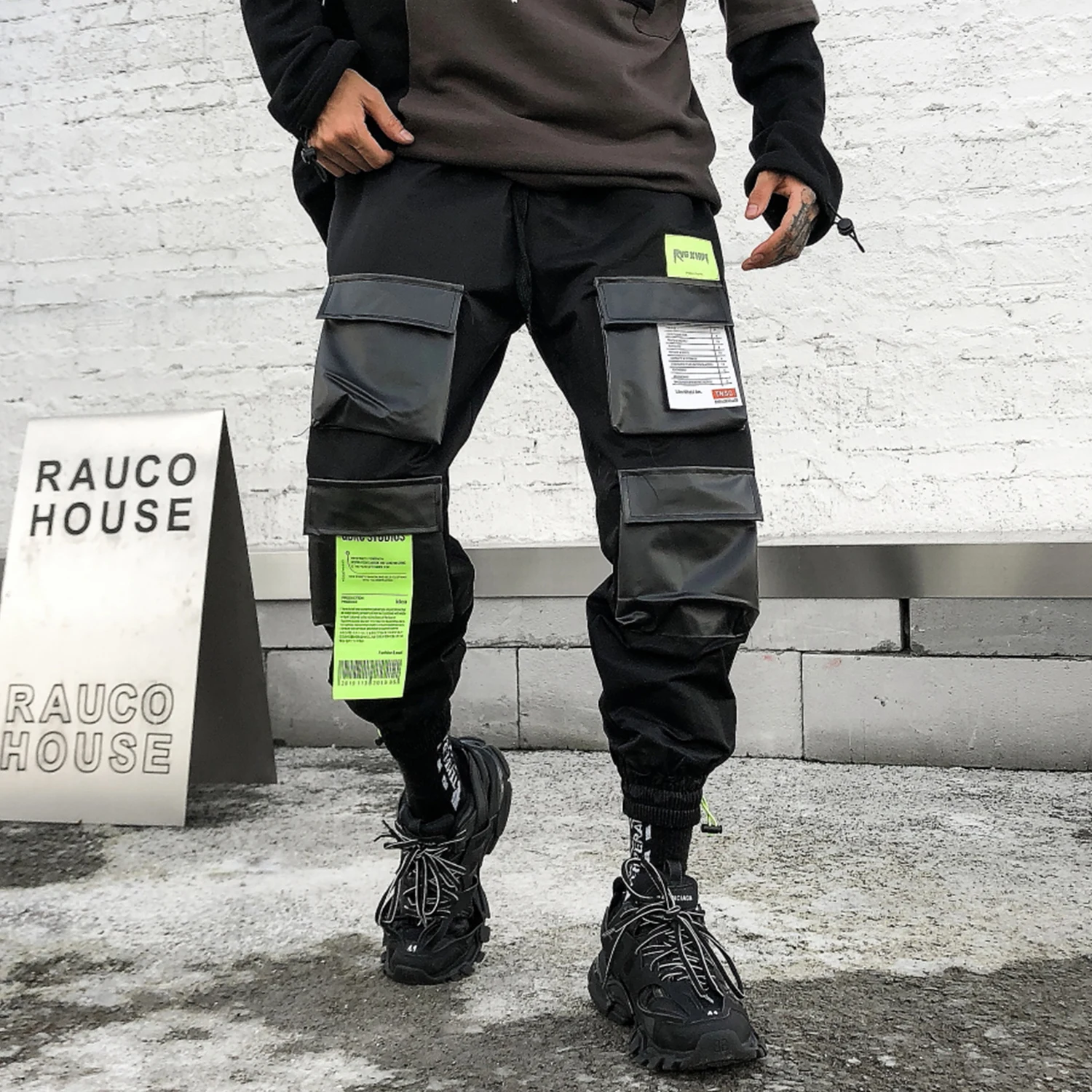 Брюки-карго Aelfric Eden мужские с множеством карманов модные штаны в стиле Харадзюку