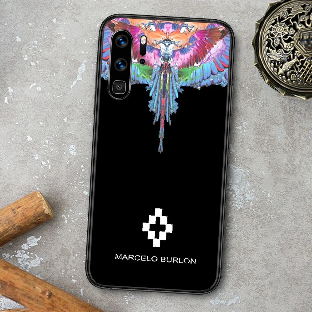 

Fashion Marcelo Burlone Phone Case For Huawei P Mate Smart 10 20 30 40 Lite Z 2019 Pro black Prime Tpu Back Silicone Coque Trend