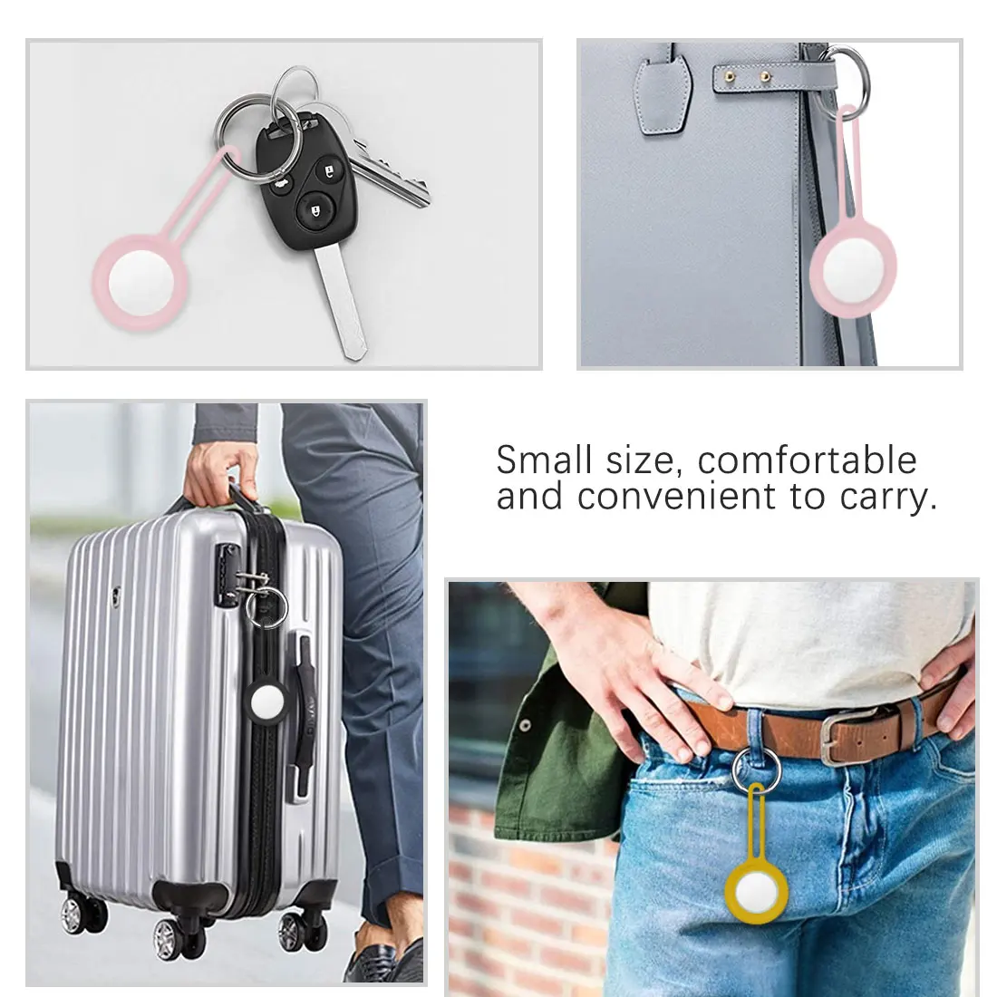 

Silicone Protective Case For AirTags Shockproof Anti-fall Anti-scratch Accessories Protector Cover Shell For Air Tags 2021