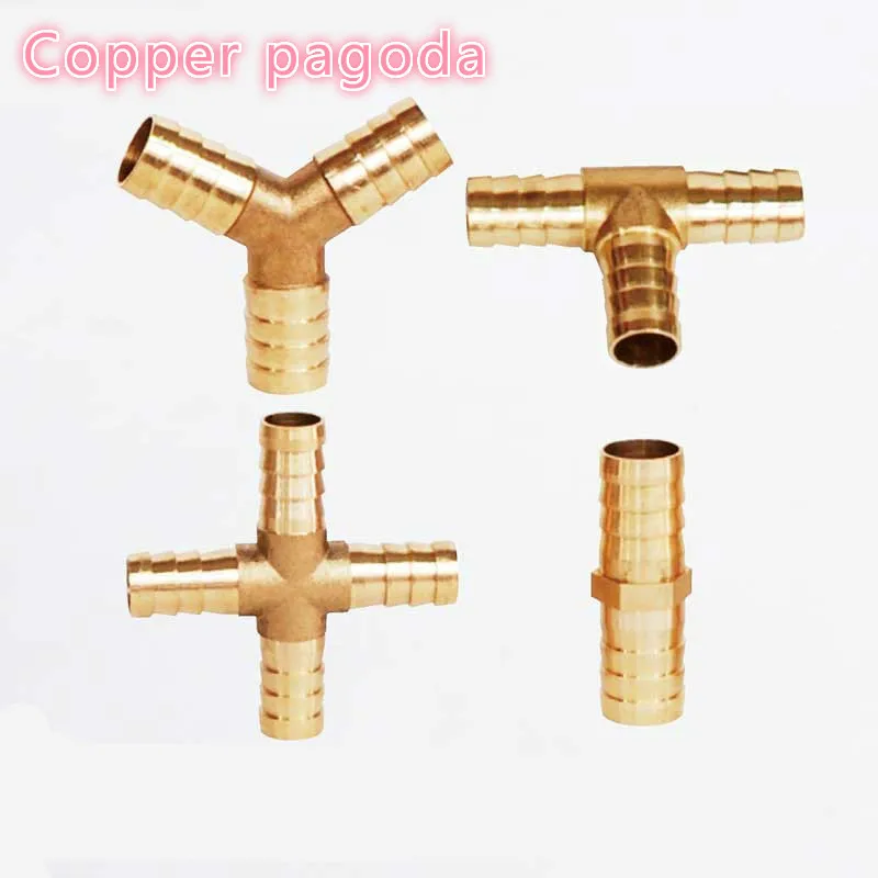 

Brass Hose Tail Barb Fitting Union Cross Tee Bulkhead Pipe Tube Connector Fuel Water Fluids Air Repair Accessories.