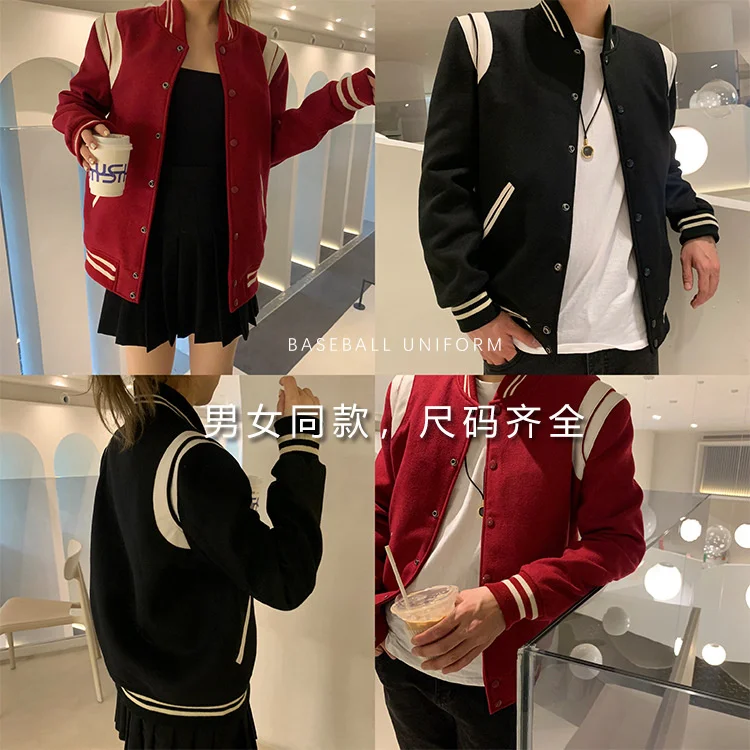 Классическая бейсбольная Униформа ручной работы из натуральной кожи шерстяная