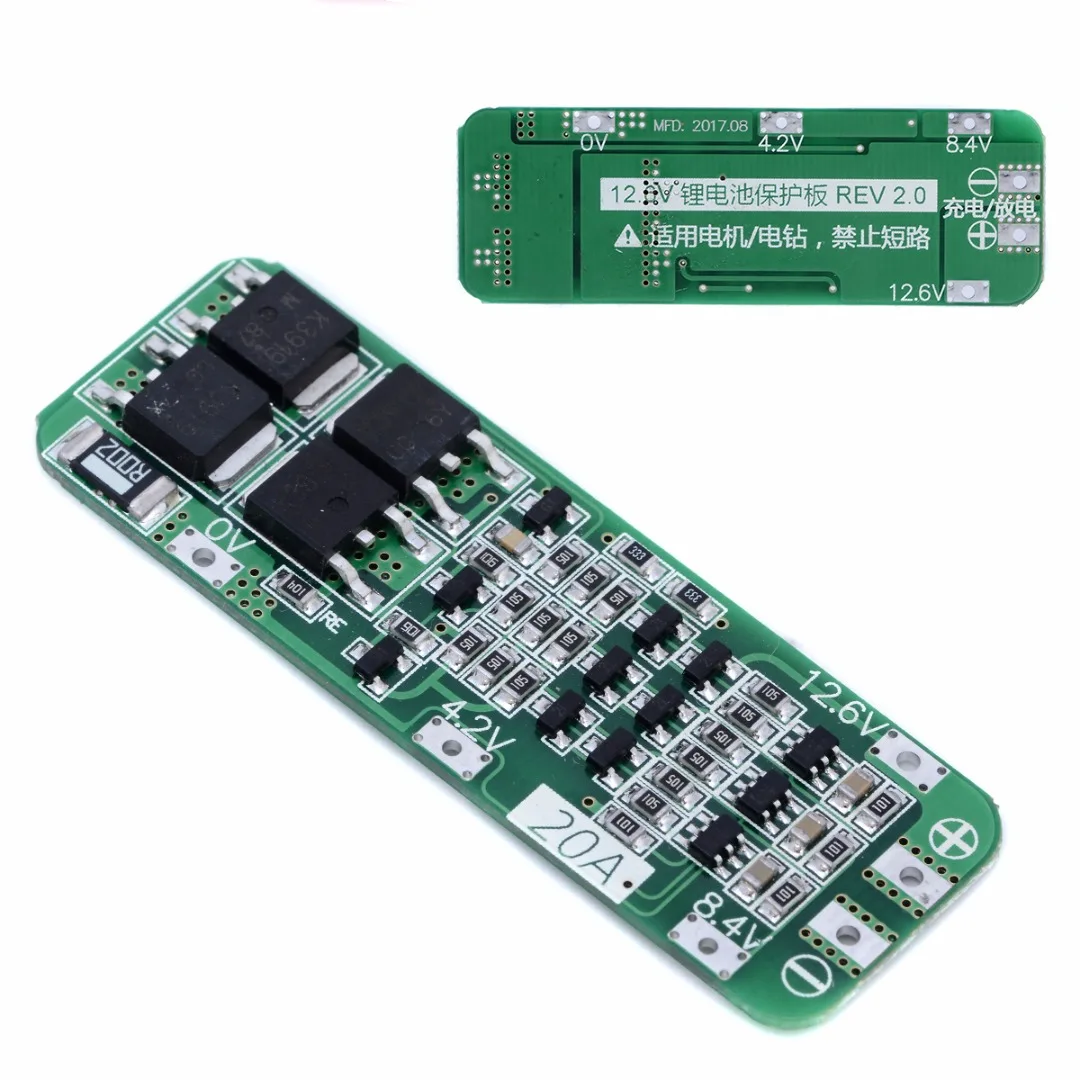 3S 20A литий-ионный аккумулятор 18650 зарядное устройство PCB плата защиты BMS 1pc 12 6 V Cell