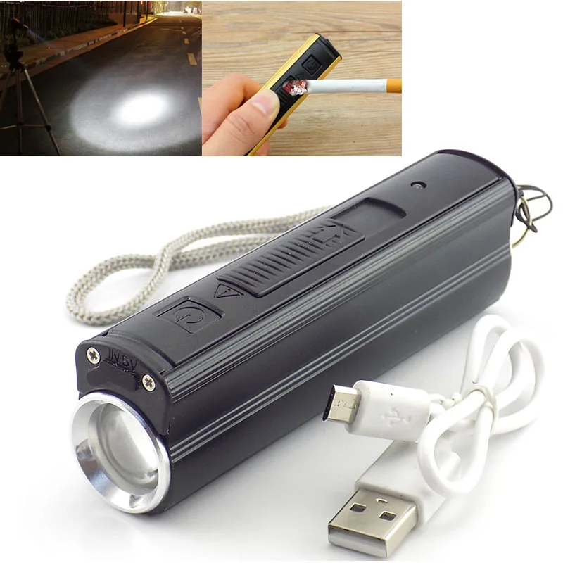 Многофункциональный фонарик для прикуривателя Q5 светодиодный 18650 с