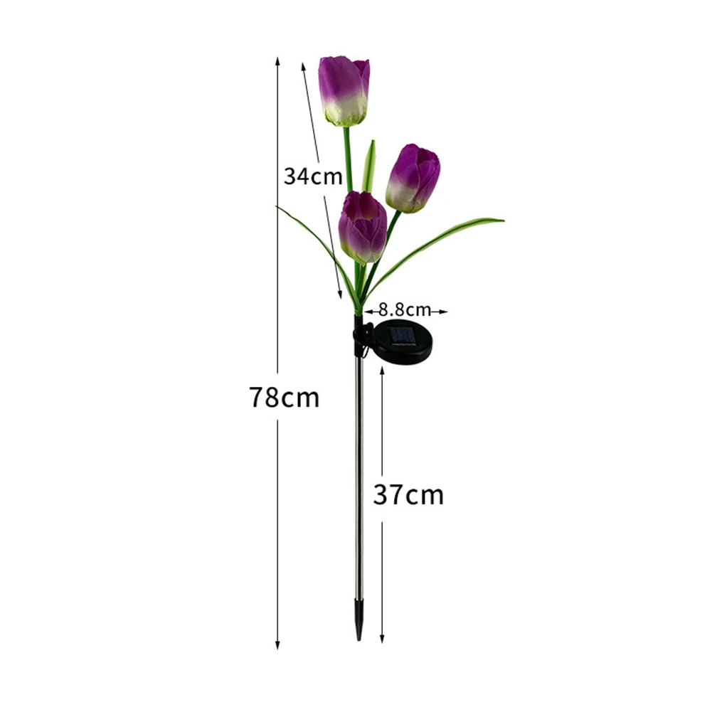 Уличный Водонепроницаемый светодиодный фонарь на солнечной батарее лампа с 3