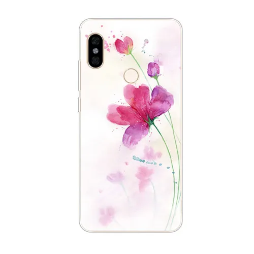 Xiaomi mi a2 lite чехол, силиконовая Мягкая задняя крышка из ТПУ с цветочным рисунком для xiaomi mi a3 lite Защитные чехлы для телефонов - Цвет: LL13