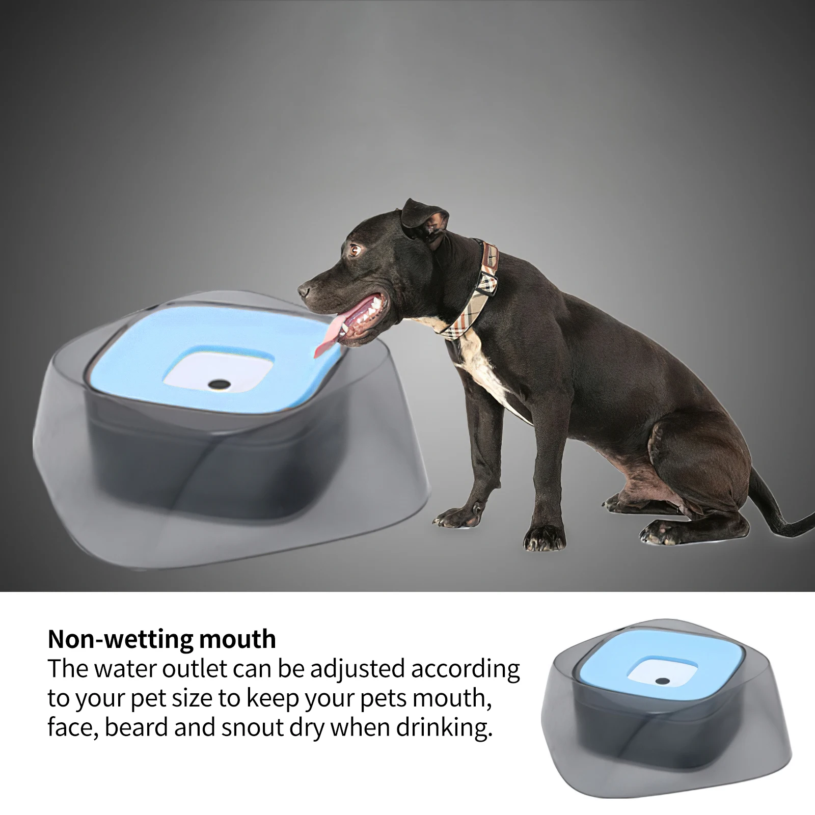 

Pet Non-Wetting Mouth Bowl Portable Water Feeder For Kitten And Dog Floating Water Bowl Safe Pet Floating Water