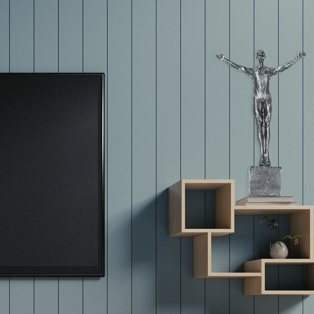 Мужская скалолазанная скульптура в скандинавском индустриальном стиле фон