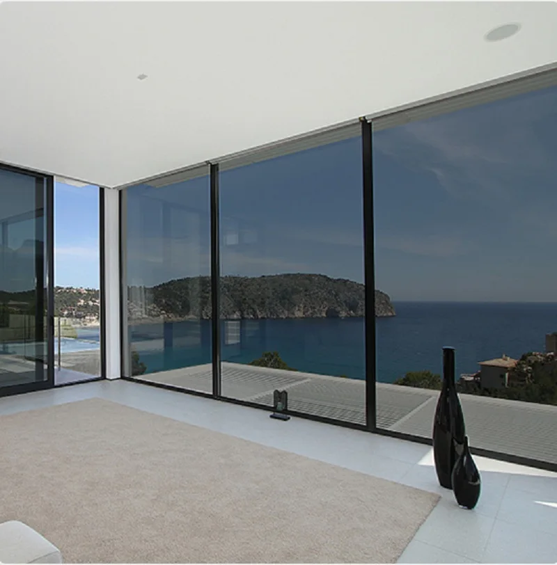 5 м Длина Половина Черная теплоизоляционная оконная пленка одностороннее